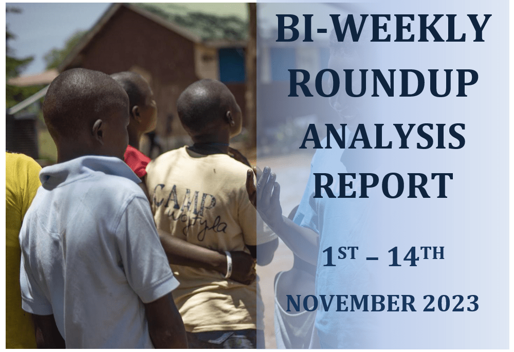 Bi-weekly Report 1st – 14th November 2023