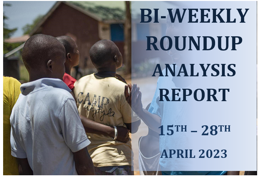 Bi-weekly Report 15th-28th April 2023